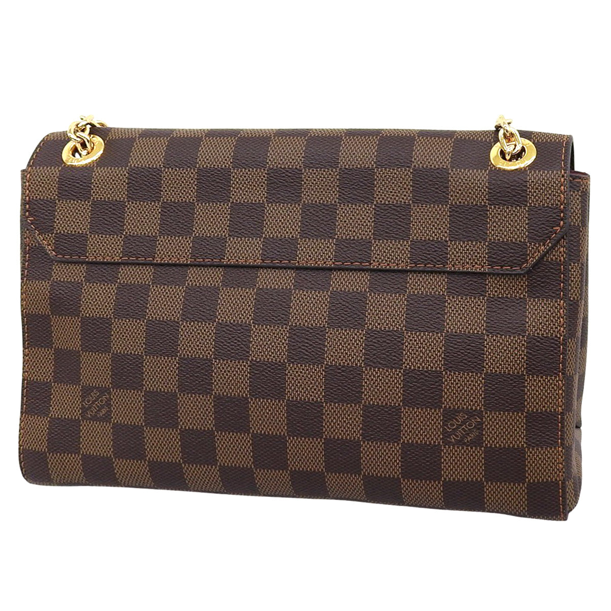 Damier Vavin 链条 Damier 帆布棕/红 N60222 两用单肩/斜挎链条手提包