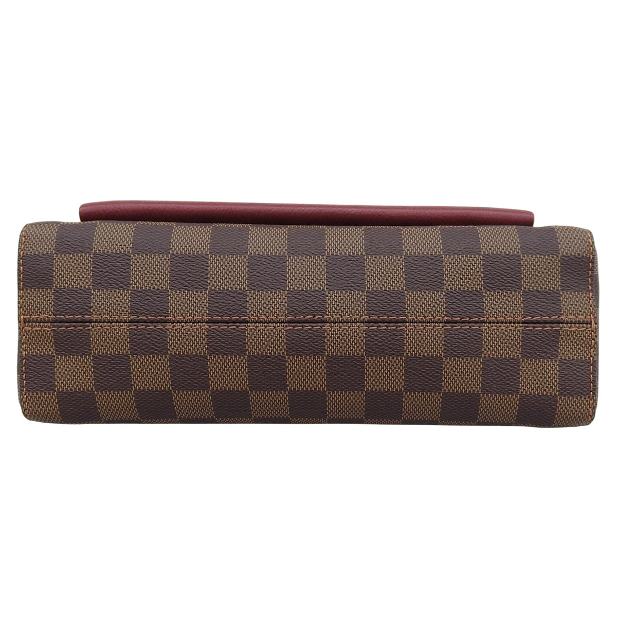 Damier Vavin 链条 Damier 帆布棕/红 N60222 两用单肩/斜挎链条手提包