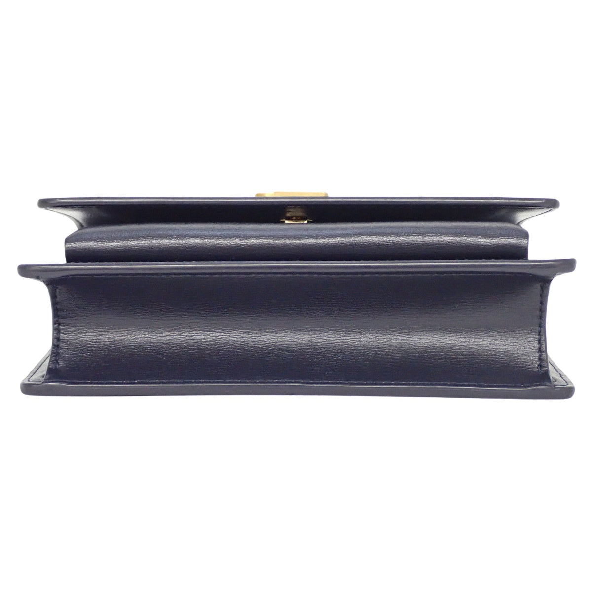 サンセット チェーンショルダーバッグ レザー ネイビー 533026