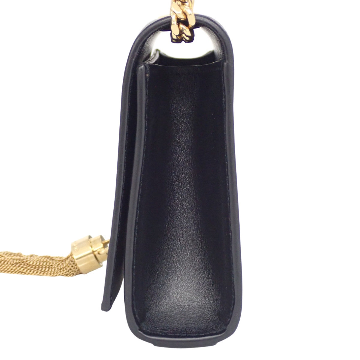 Kate chain shoulder bag, leather, black, 354120