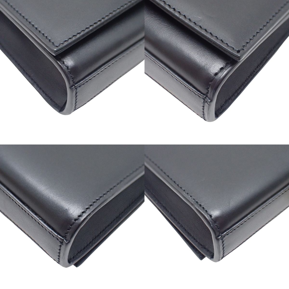 Kate chain shoulder bag, leather, black, 354120