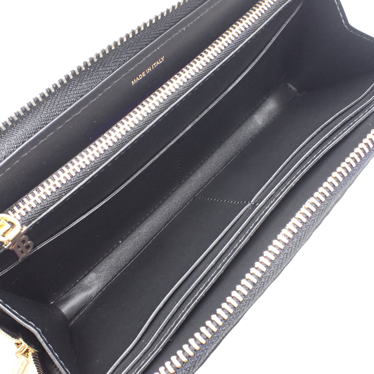 TB Monogram Long Wallet, Leather, Black, 8011601