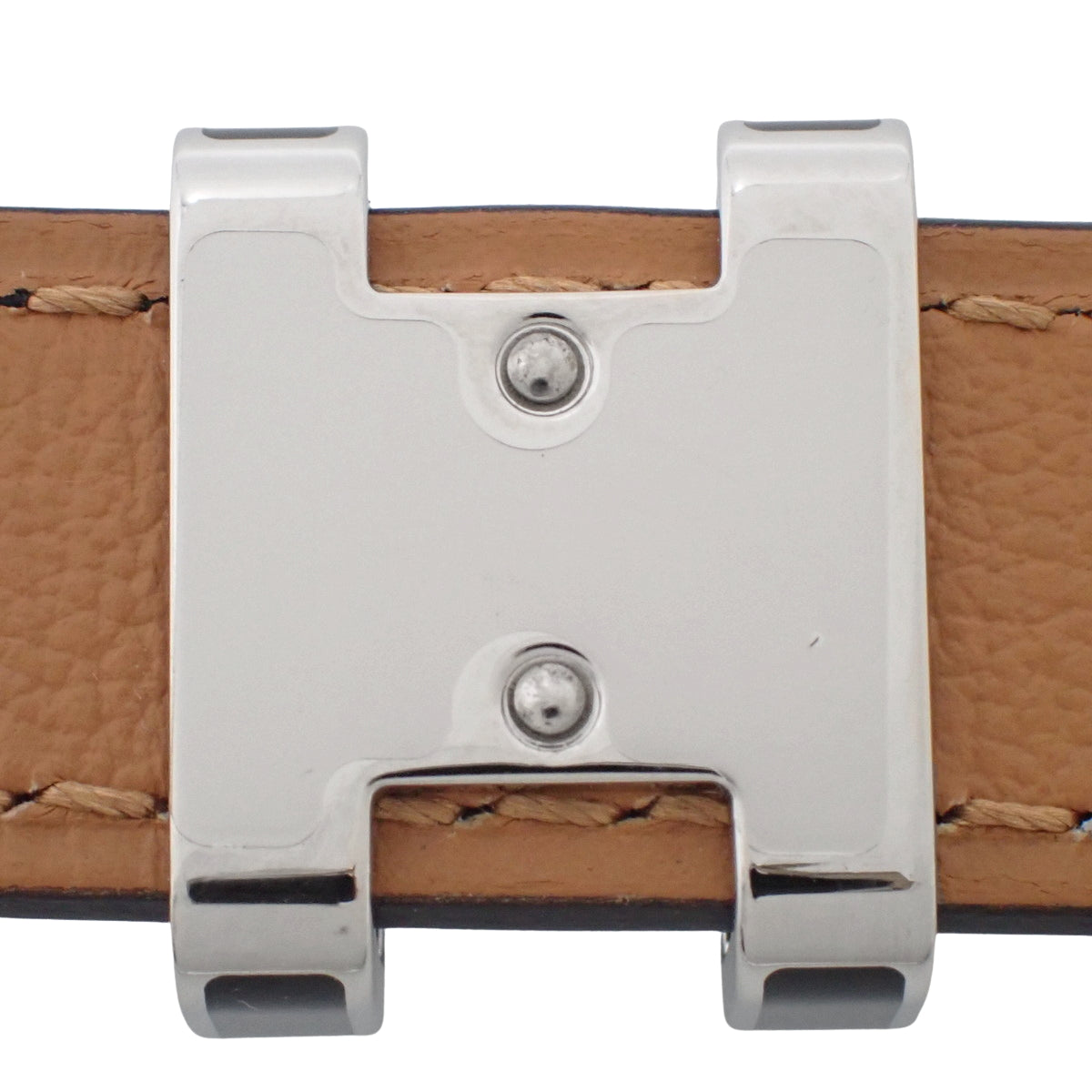 Belt, Pop'H 15 80, Epsom calfskin, palladium hardware, W stamp.