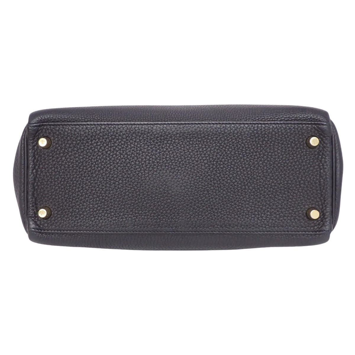 Kelly 28 (inner-stitched) Toray Clemence leather, black, gold hardware, A stamp.