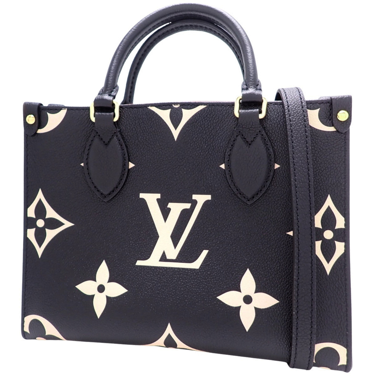 Monogram Empreinte On The Go PM, Black, Beige, M45659