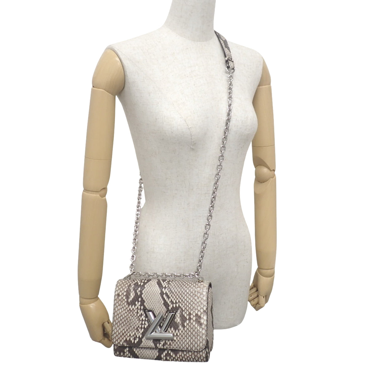 ツイスト PM パイソン グレージュ ベージュ