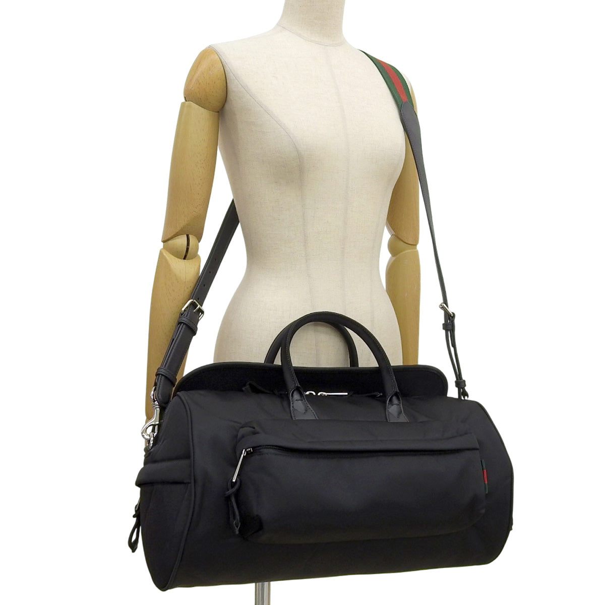 Sherry Nylon Leather, Black, Green, Red, 800185, Sherry Line