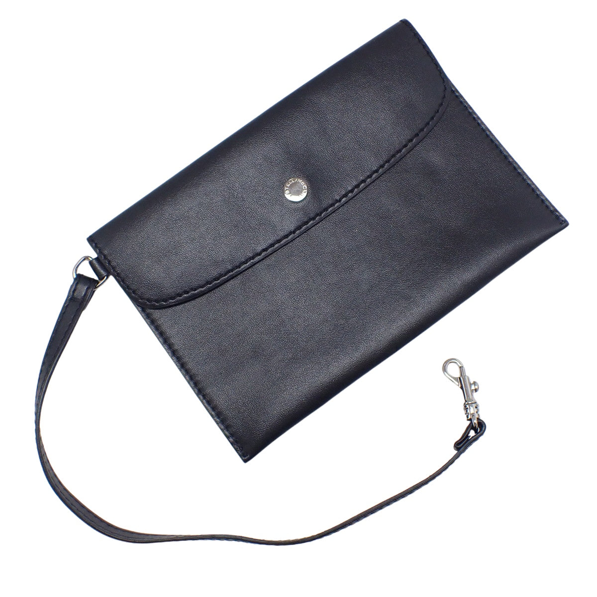 2-way mesh bag in vegan leather, black