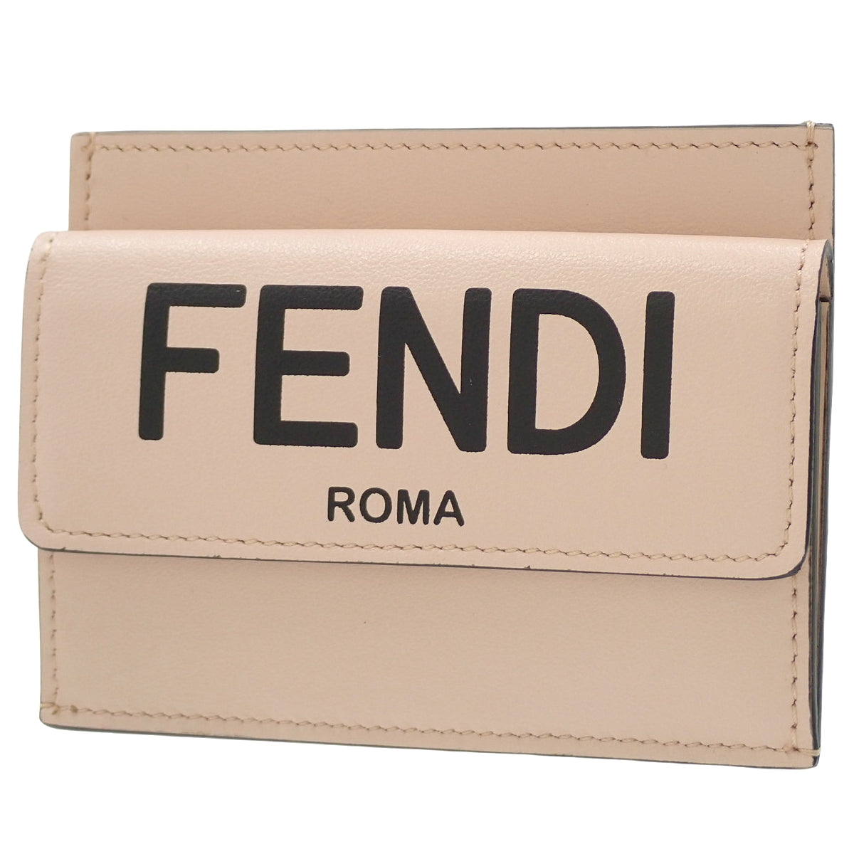 Baguette Card Case, Leather, Pink Beige/Black, 8M0423 ADP6 F1CN7