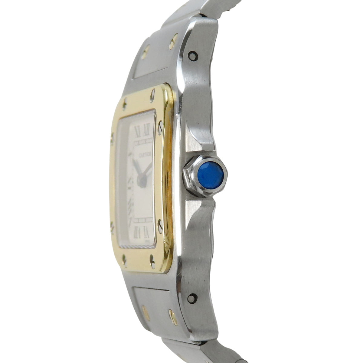 Santos-Galbee SM W20012C4 YG/SS 象牙色 石英表