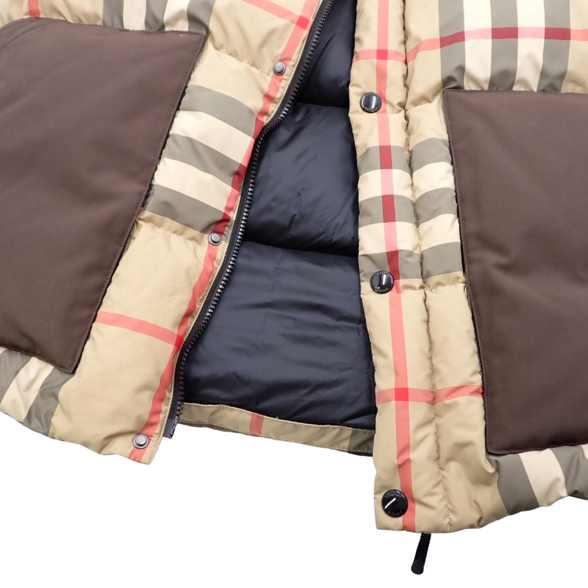 诺瓦格纹羽绒服 M 米色