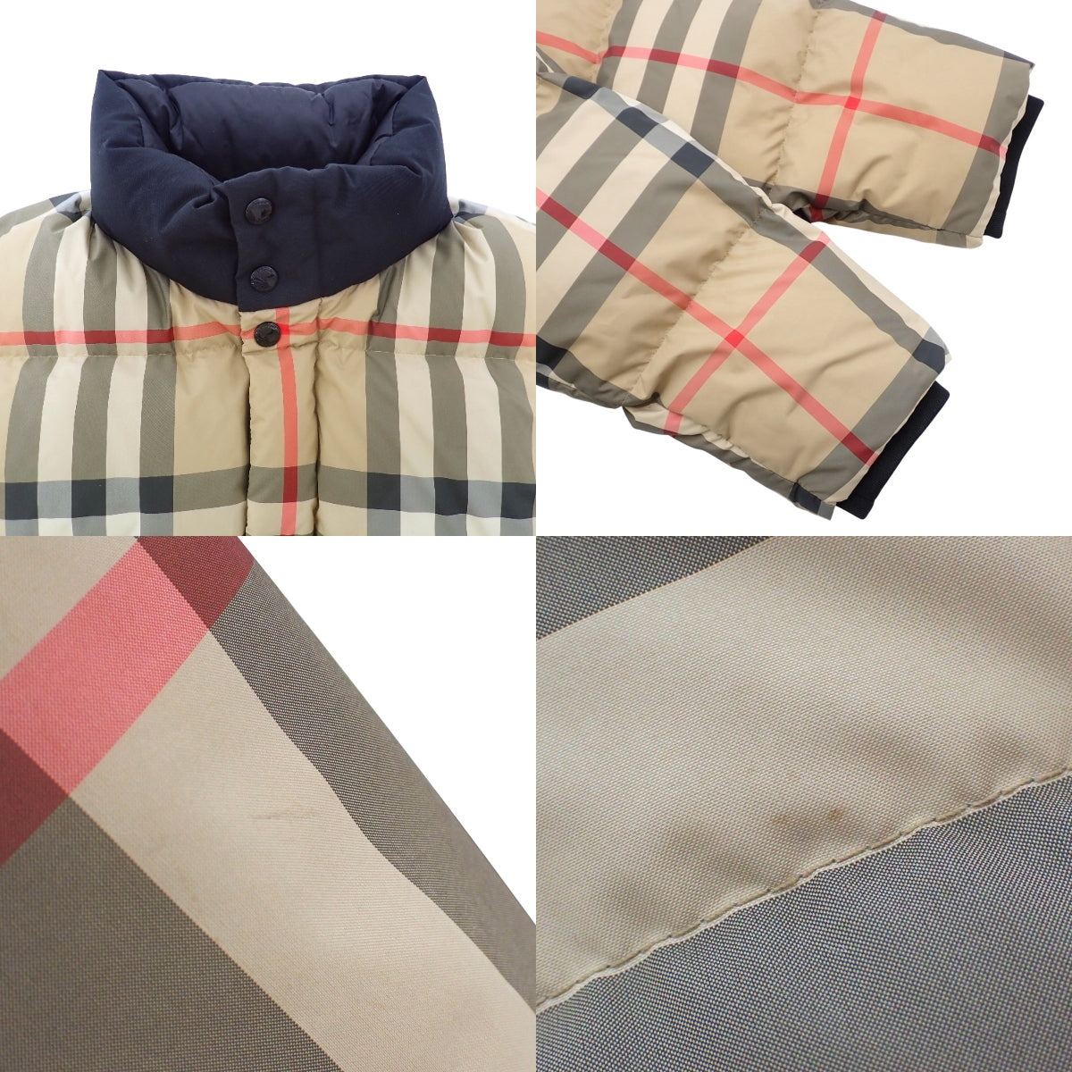 诺瓦格纹羽绒服 M 米色