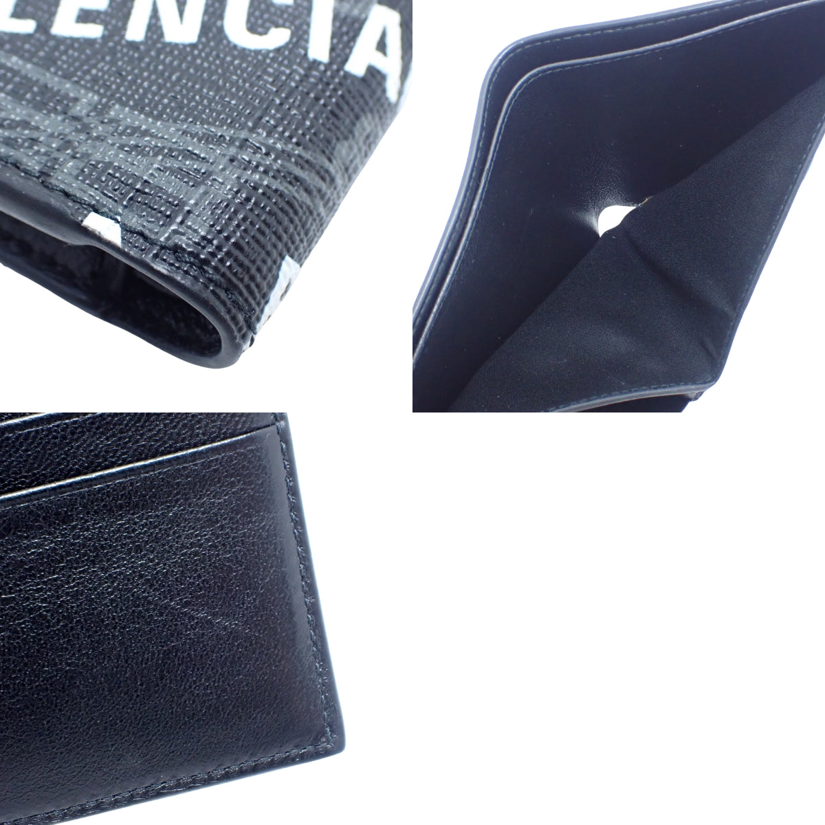 BBモノグラム シグネチャー スクエアフォールドウォレット ブラック 594549