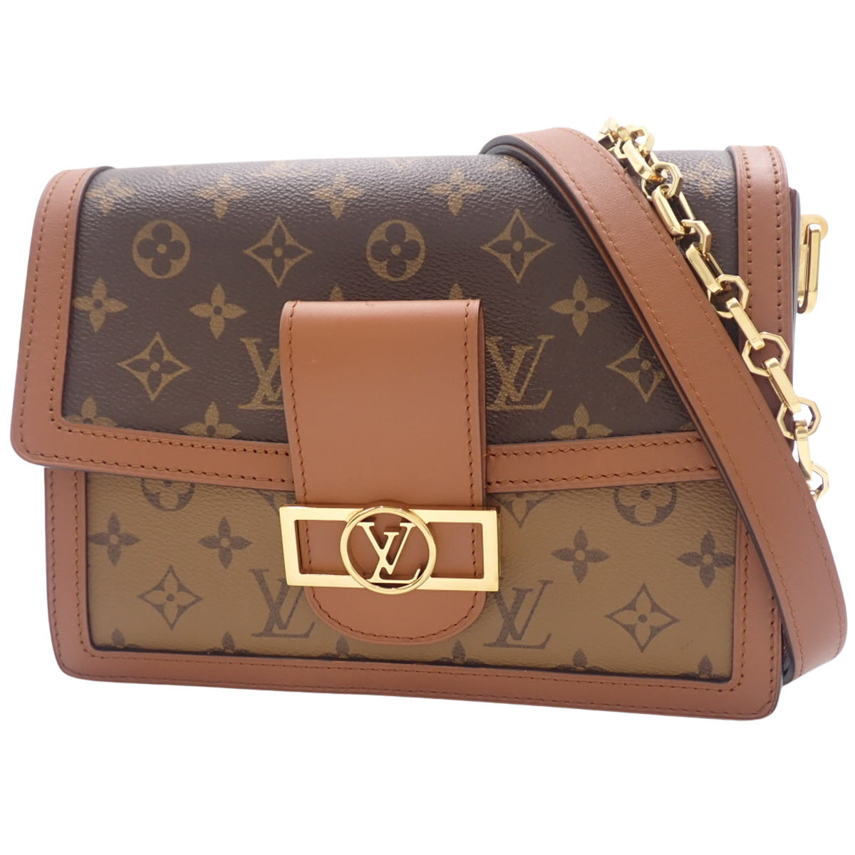 Monogram Reverse Dauphine MM 棕色 驼色 M45958