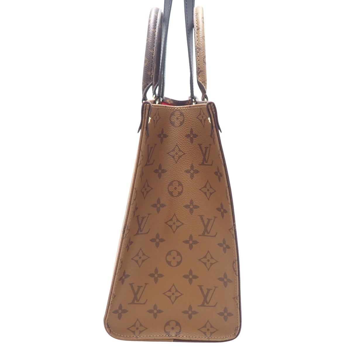 Monogram On The Go MM, Monogram Canvas, Monogram Reverse Canvas, Brown, Camel, M45321, Shoulder Bag, 2-way, Tote Bag