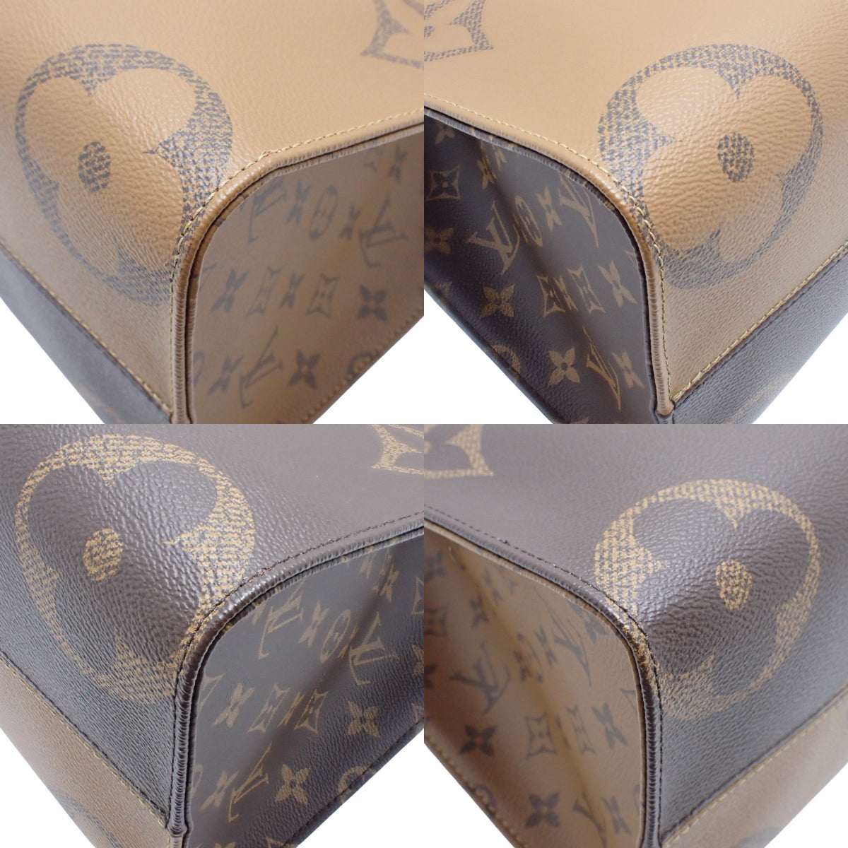 Monogram On The Go MM, Monogram Canvas, Monogram Reverse Canvas, Brown, Camel, M45321, Shoulder Bag, 2-way, Tote Bag