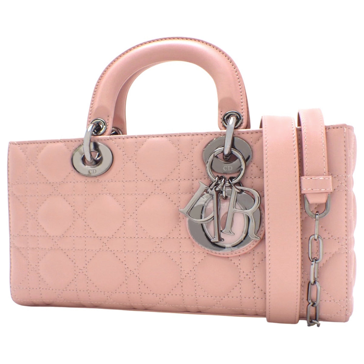 カナージュ LADY D-JOY ミディアム バッグ ラムスキン ピンク