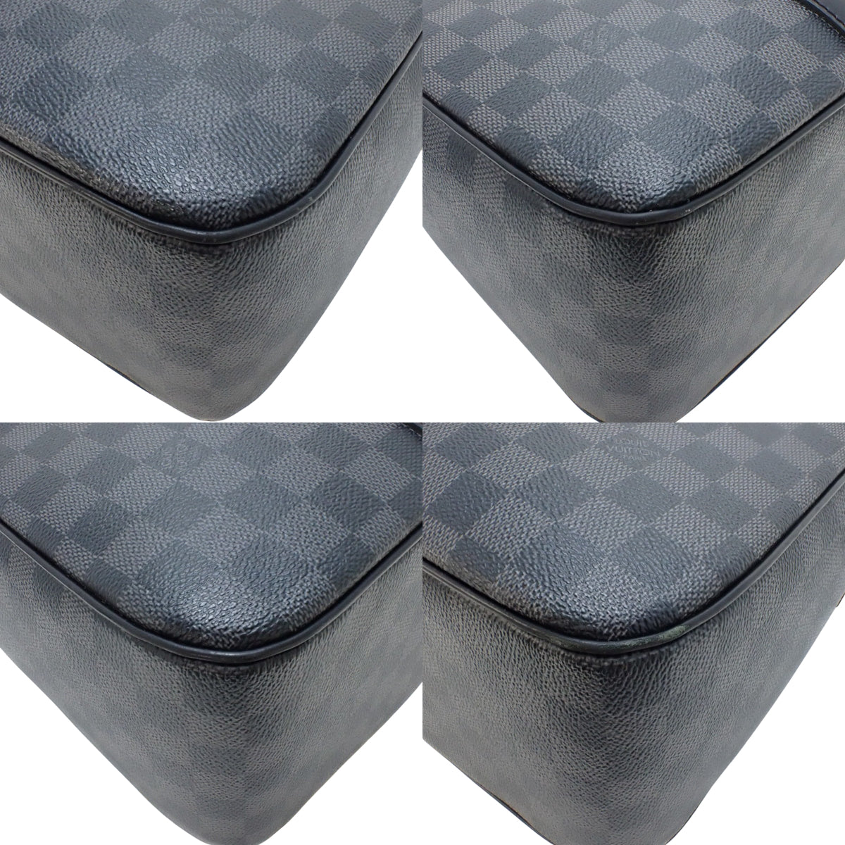 Damier Graphite Yonne, Damier Graphite canvas, Black, Gray, N48118