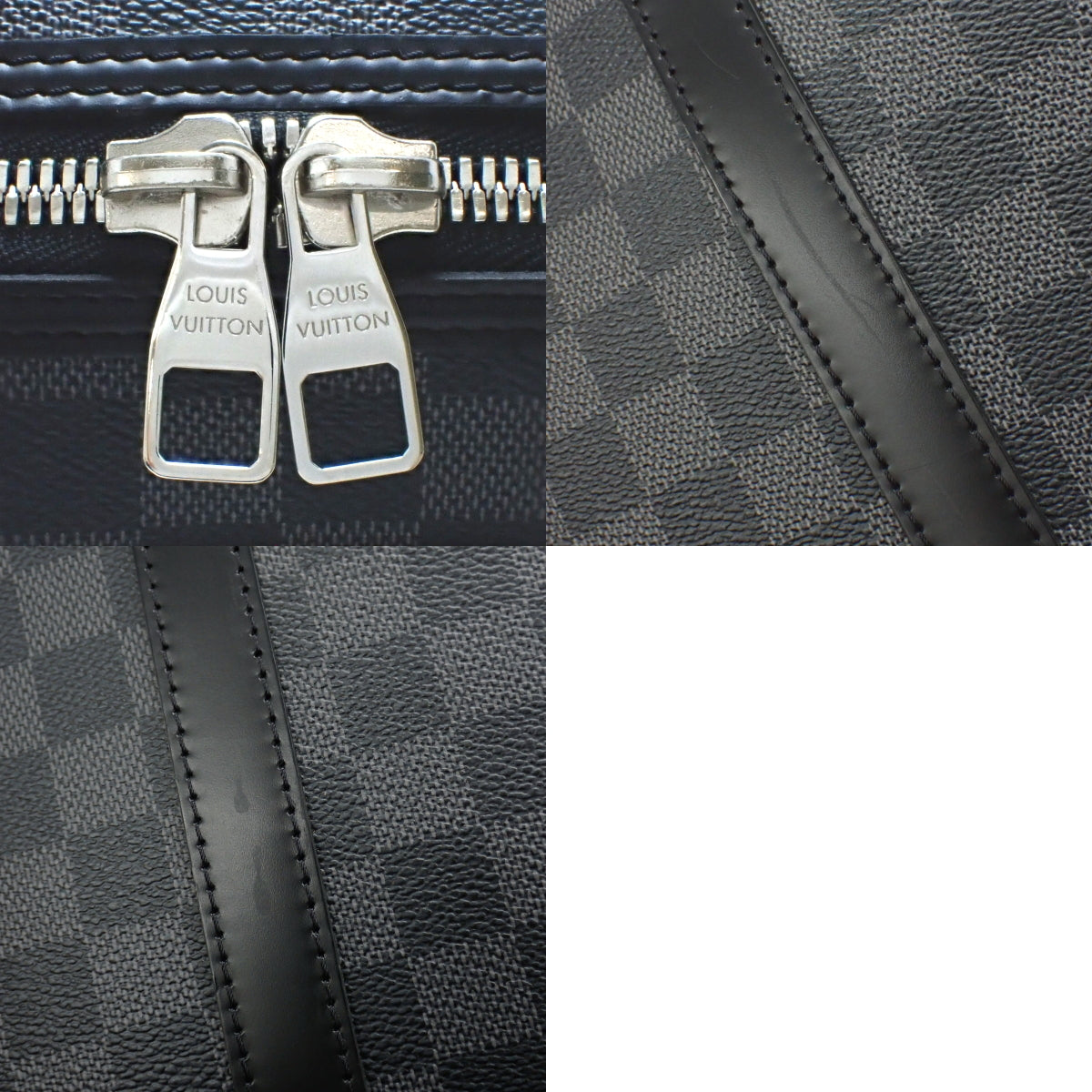 Damier Graphite Yonne, Damier Graphite canvas, Black, Gray, N48118