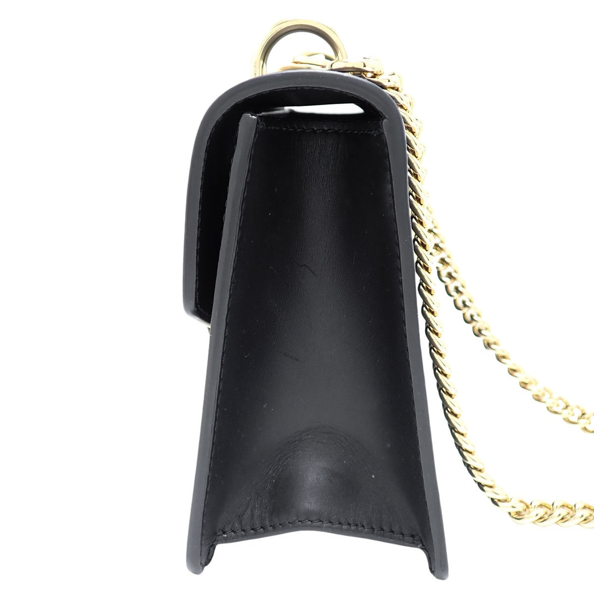Sherry Sylvie Mini Chain Shoulder Bag, Leather, Black, 431666