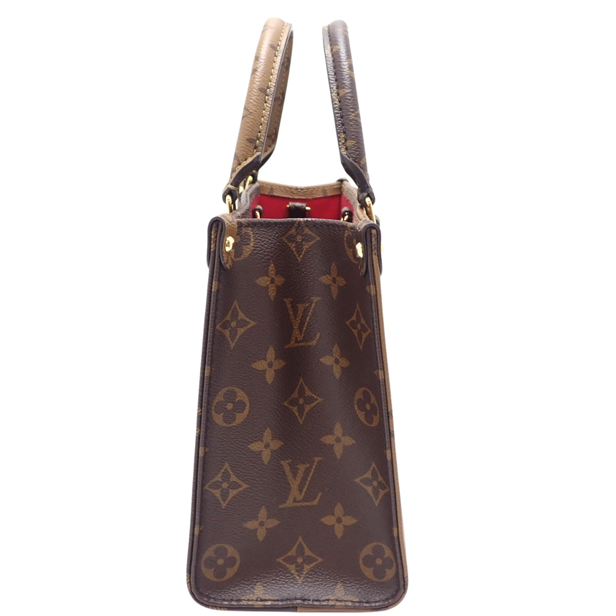 モノグラム ジャイアント リバース オンザゴーPM ブラウン キャメル M46373