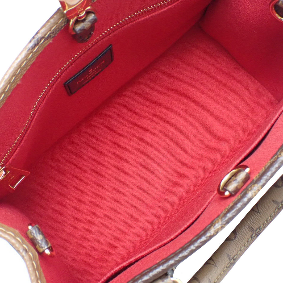 モノグラム ジャイアント リバース オンザゴーPM ブラウン キャメル M46373