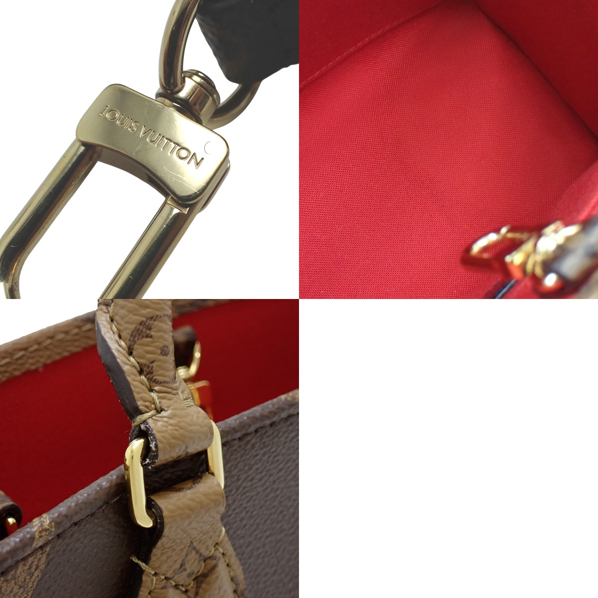 モノグラム ジャイアント リバース オンザゴーPM ブラウン キャメル M46373