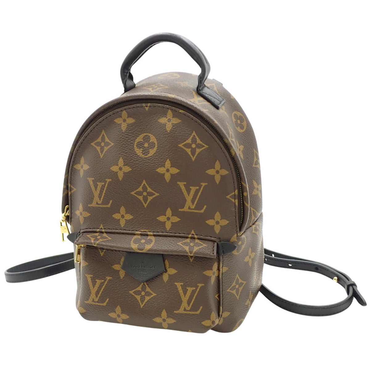 Monogram Palms Springs 双肩包 MINI 老花帆布 棕色 M44873