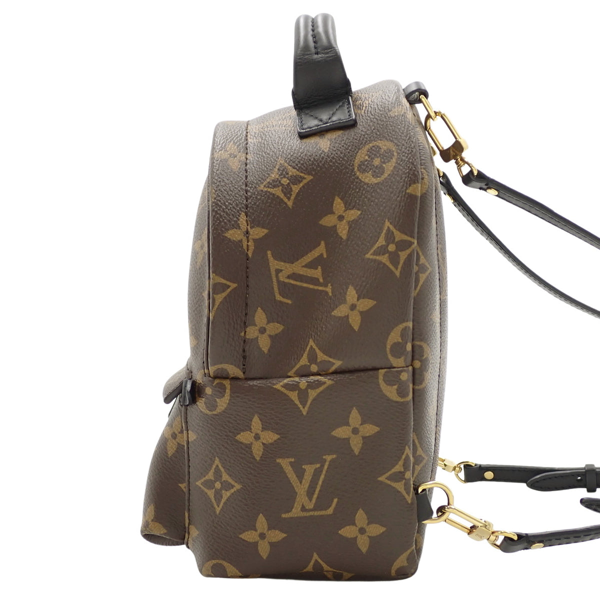 Monogram Palms Springs 双肩包 MINI 老花帆布 棕色 M44873