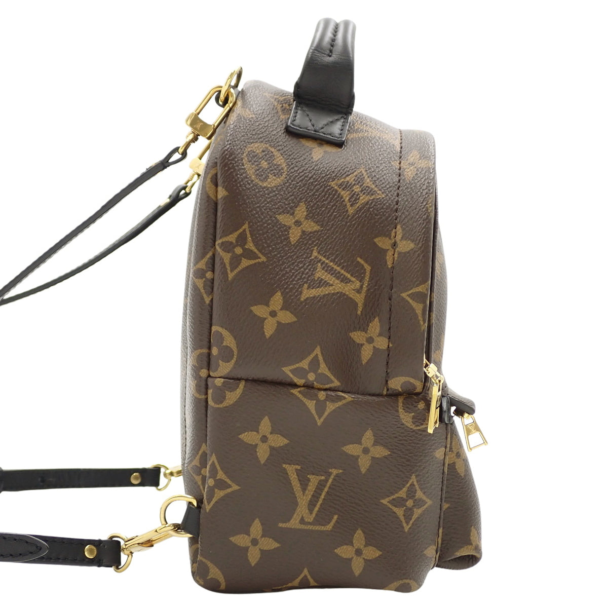 Monogram Palms Springs 双肩包 MINI 老花帆布 棕色 M44873