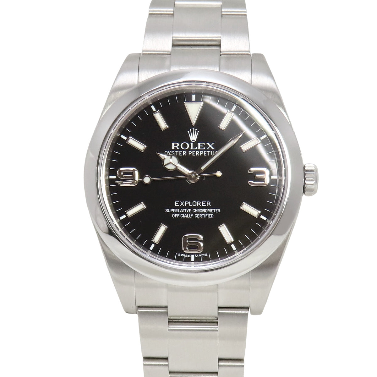 Explorer 1 214270 SS 随机编号黑色自动男士腕表