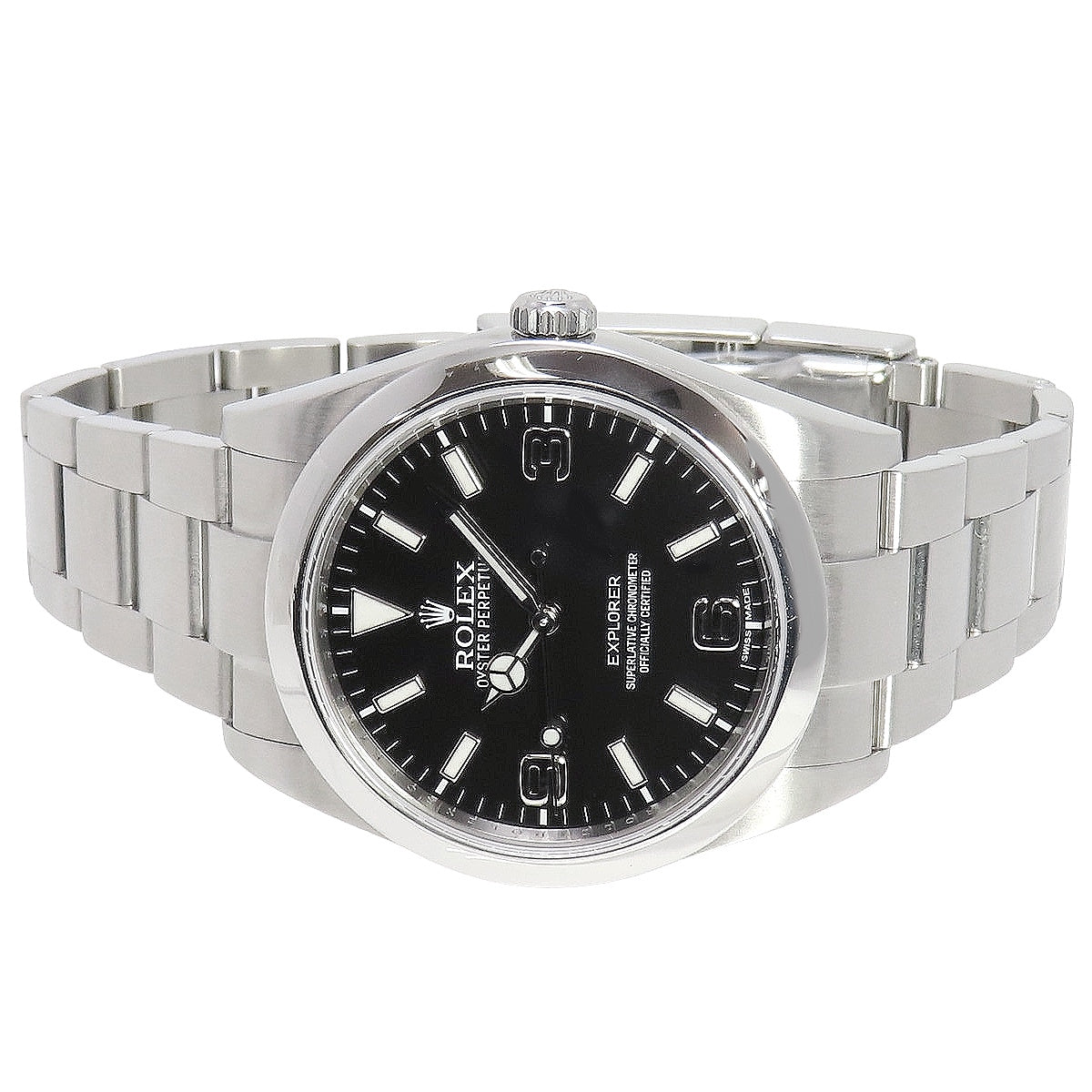 Explorer 1 214270 SS 随机编号黑色自动男士腕表