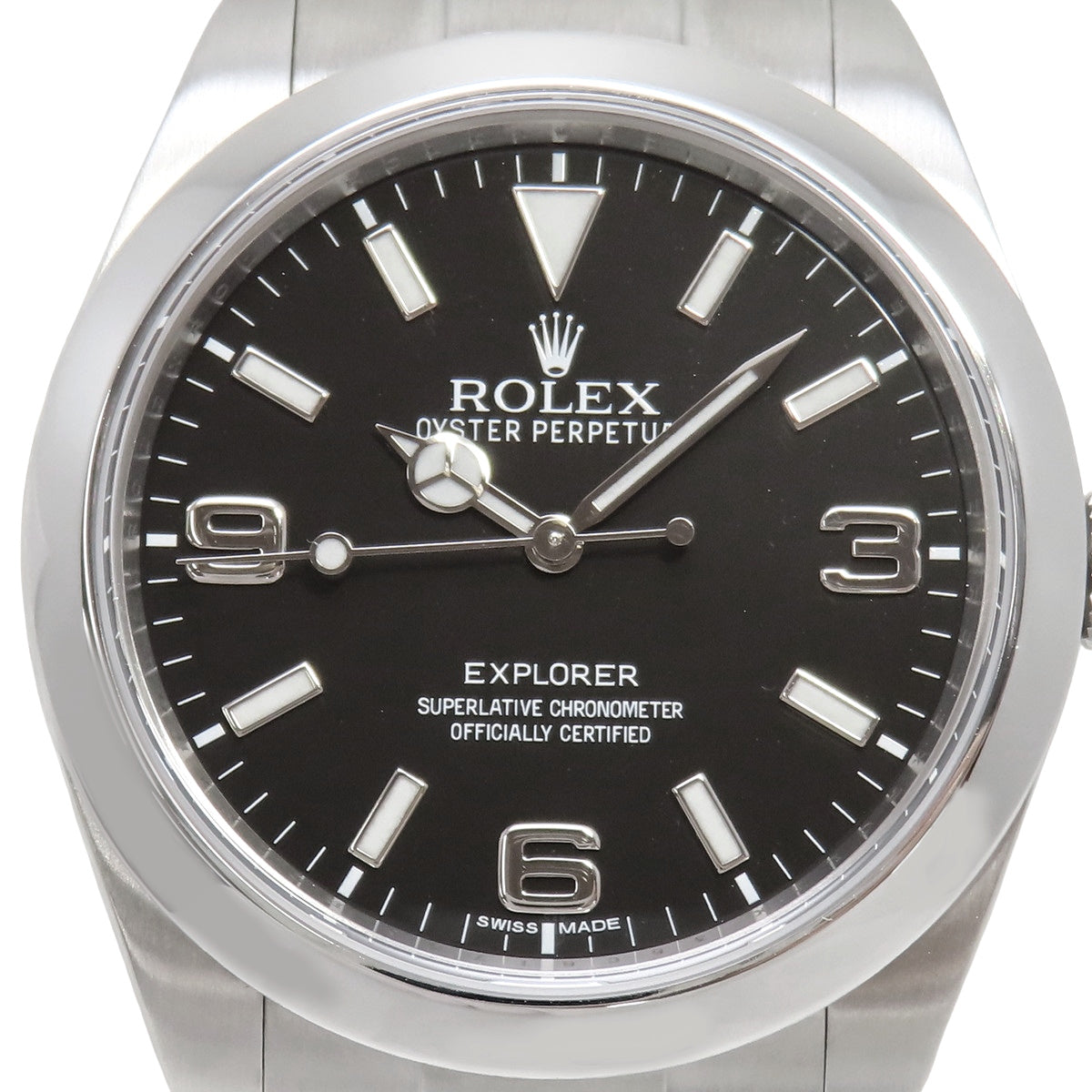 Explorer 1 214270 SS 随机编号黑色自动男士腕表