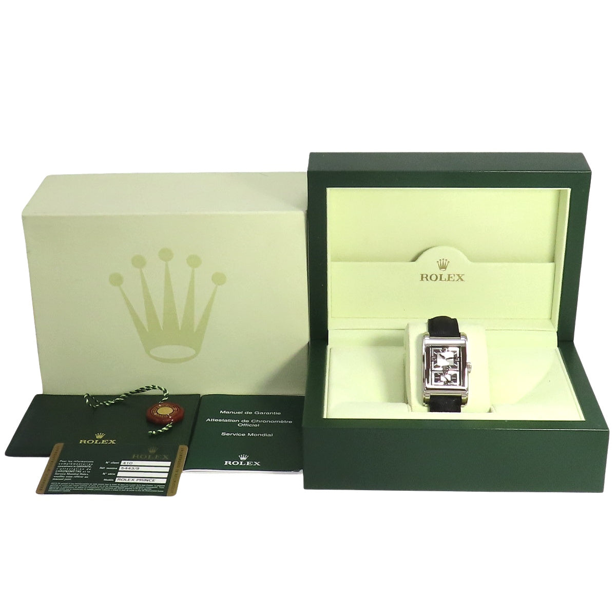 チェリーニ プリンス 5443/9 WG/革 M番 サンビーム 手巻き メンズ