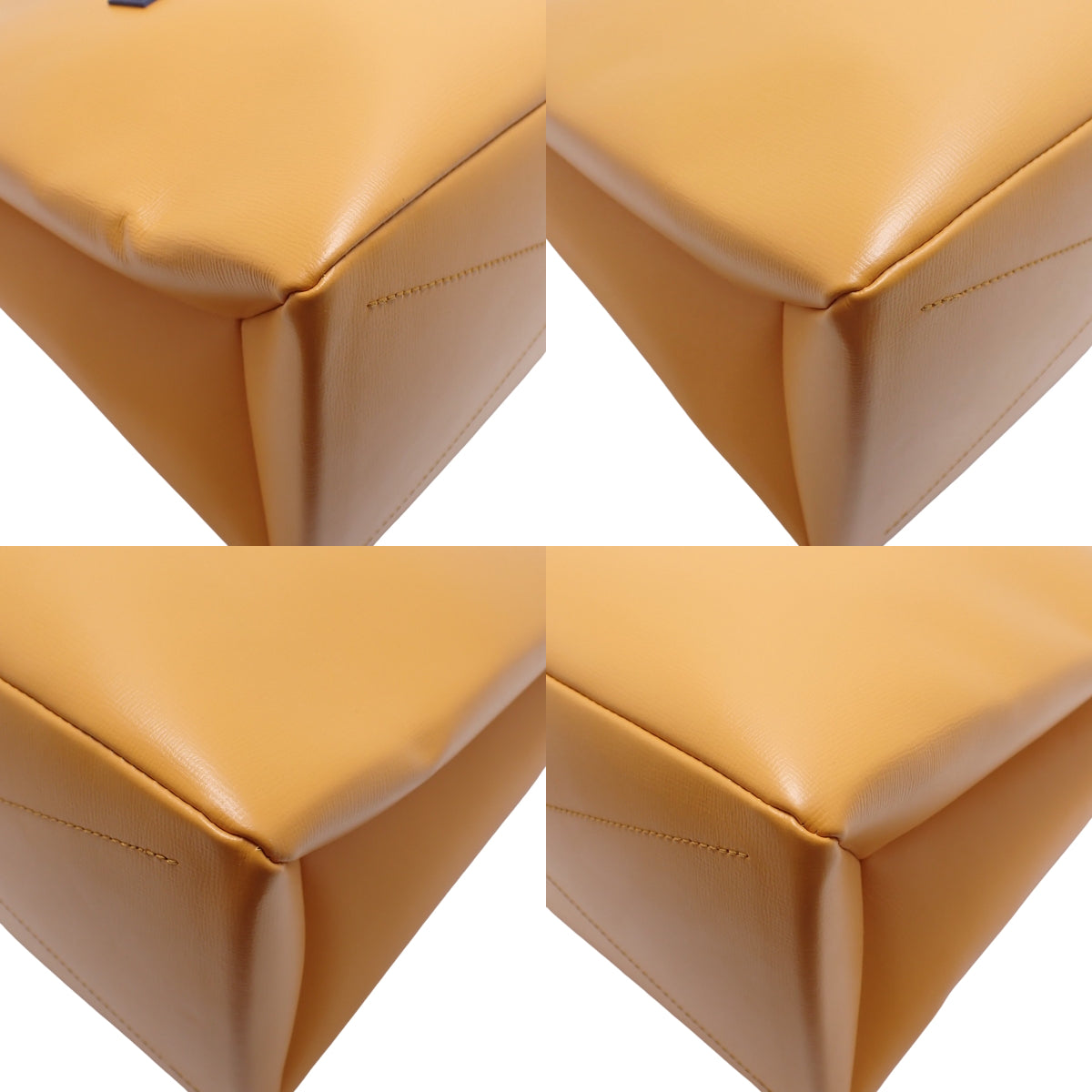 Shopper Tote MM Leather Saffron M24457