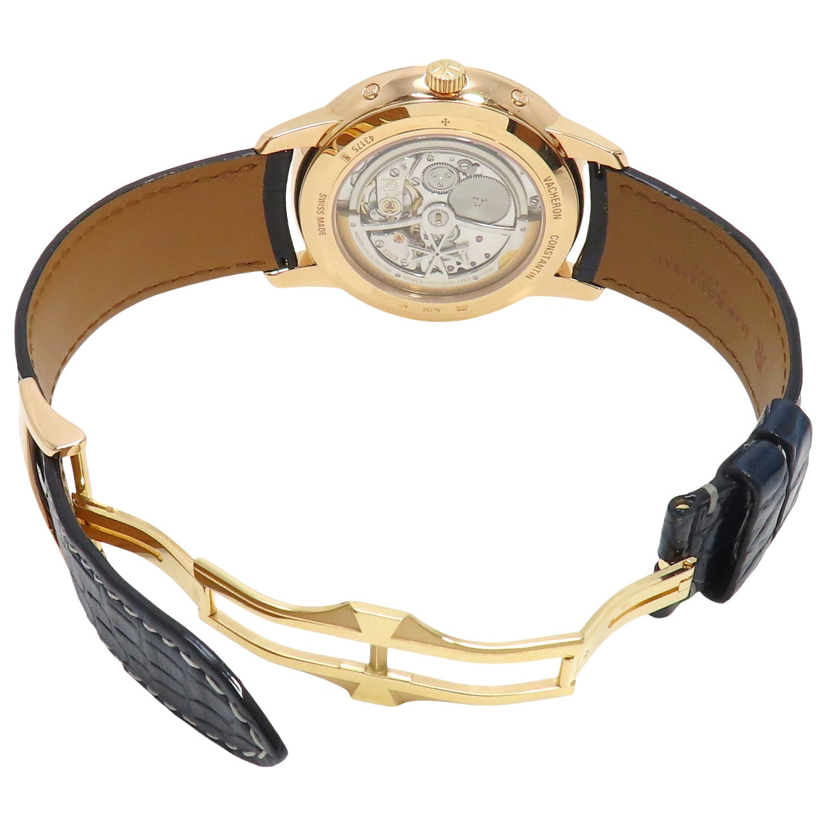 Patrimony Extra-Thin Perpetual Calendar 43175/000R-9687 PG/Leather White Automatic Men's