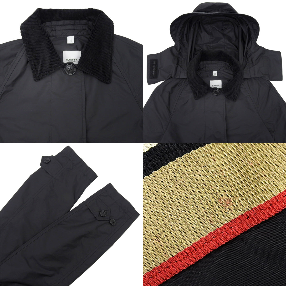 Nylon coat size 34 with hood