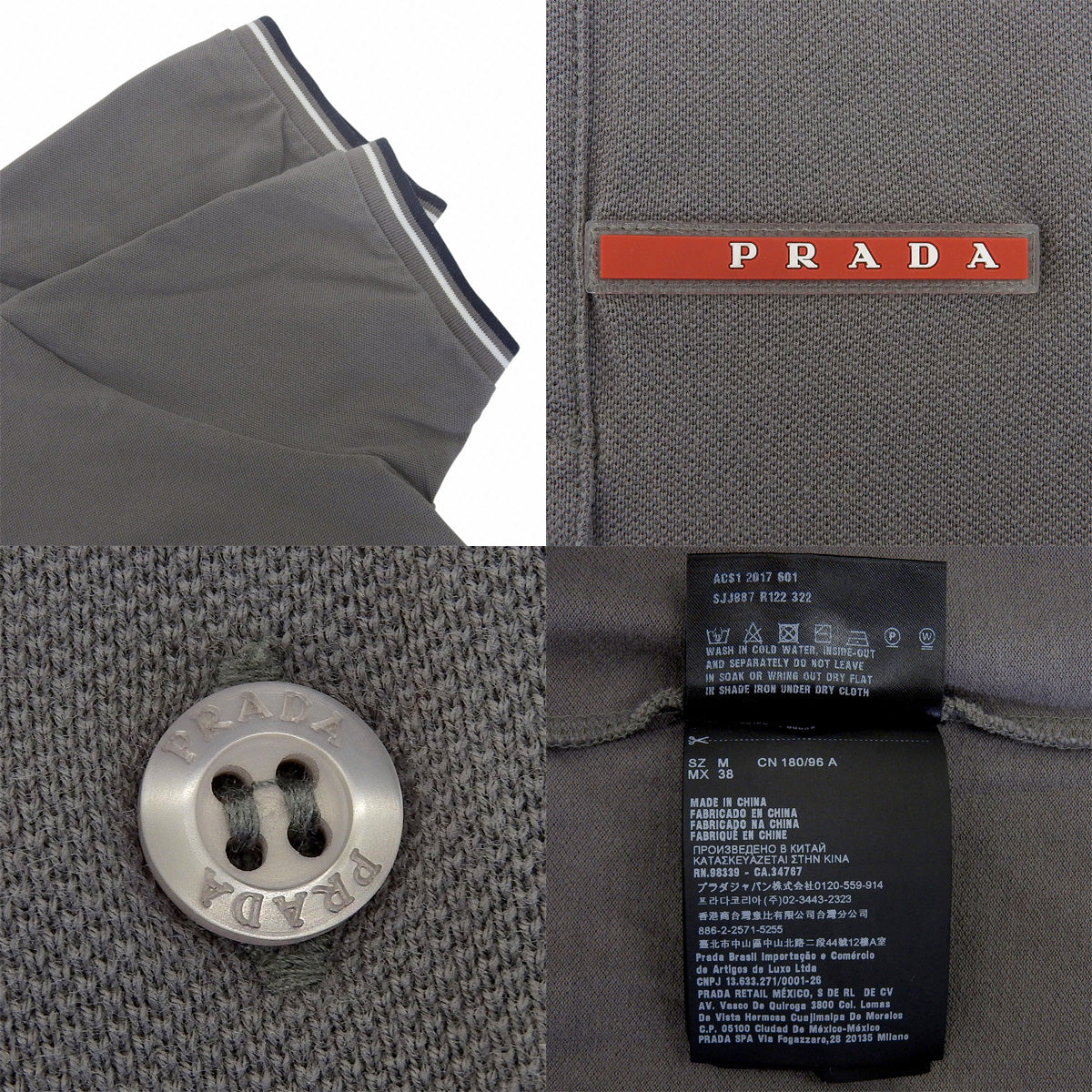 Polo shirt, 2017, size M, short sleeve.