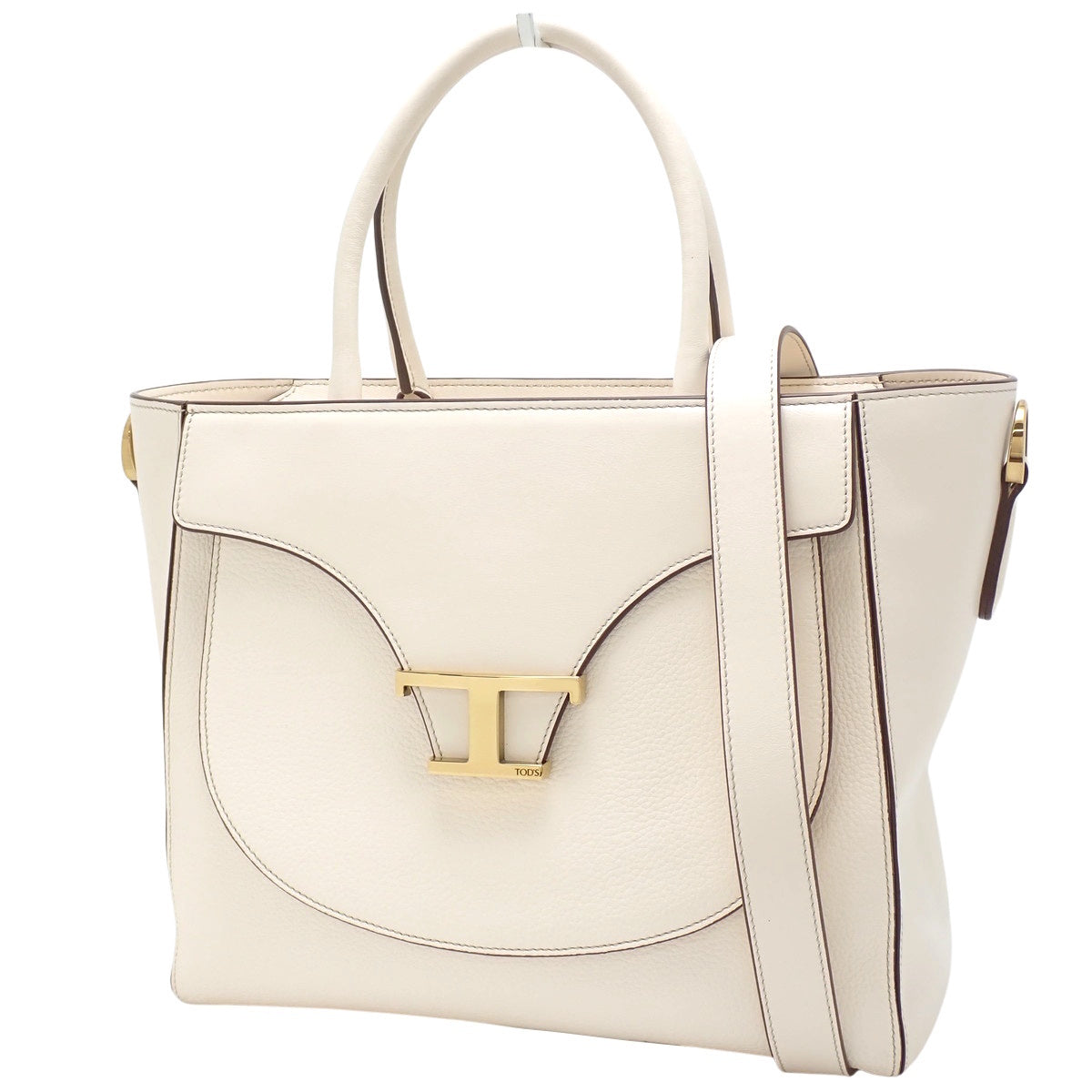 T Timeless Bag, Leather, Ivory