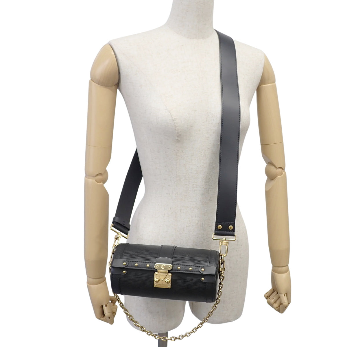 Epi Papillon Trunk, Epi Leather, Black, M58655