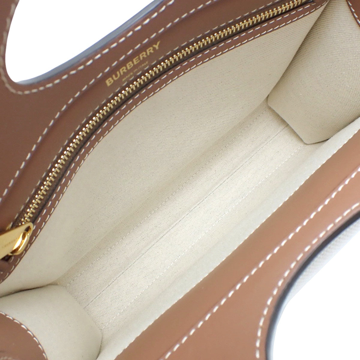 迷你口袋包 帆布和皮革 天然色/麦芽棕色 80393611