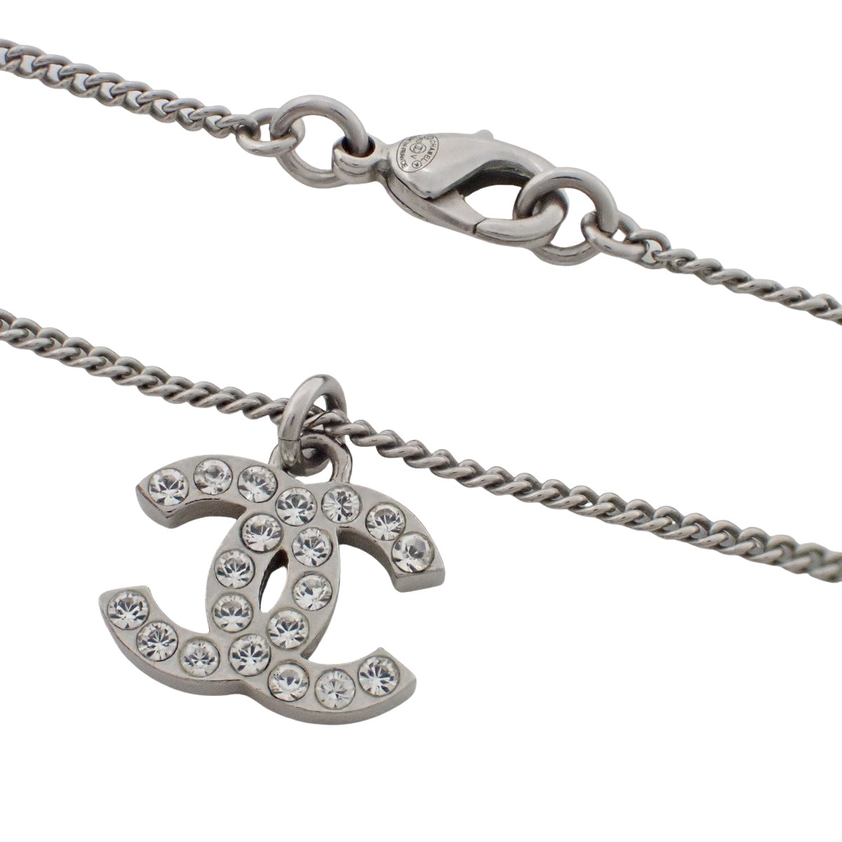 香奈儿标志 莱茵石 项链 金属