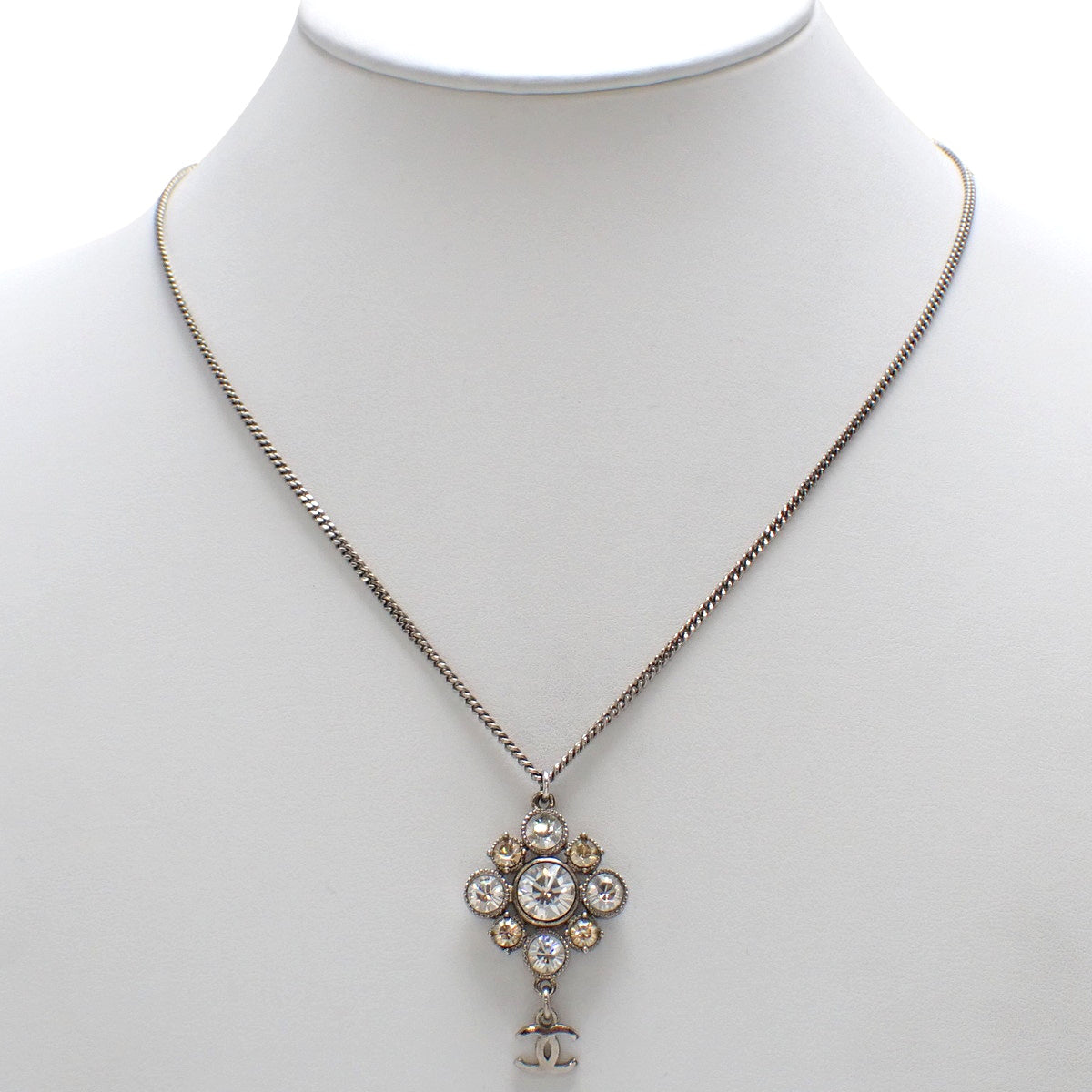 香奈儿标志 莱茵石 项链 金属