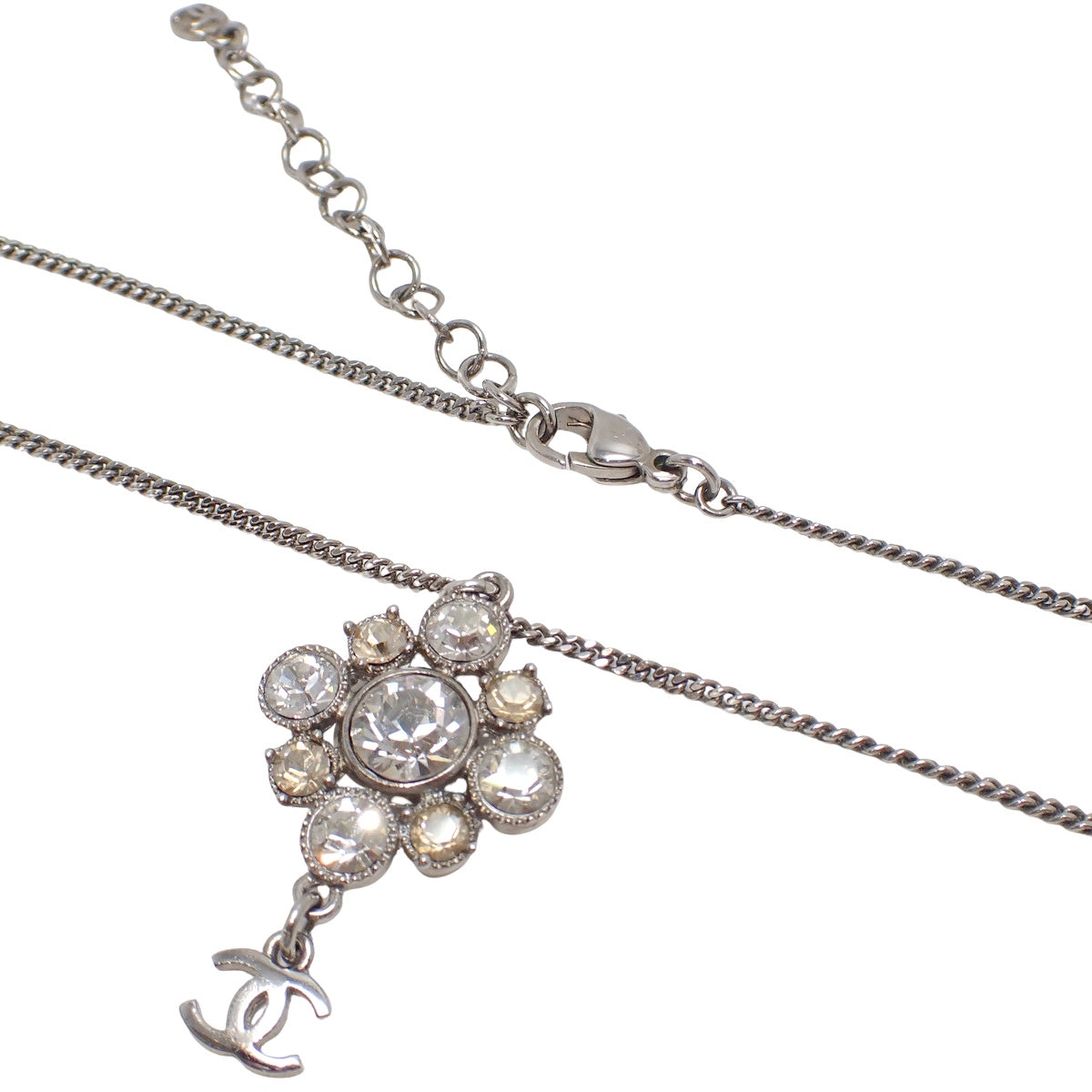 香奈儿标志 莱茵石 项链 金属