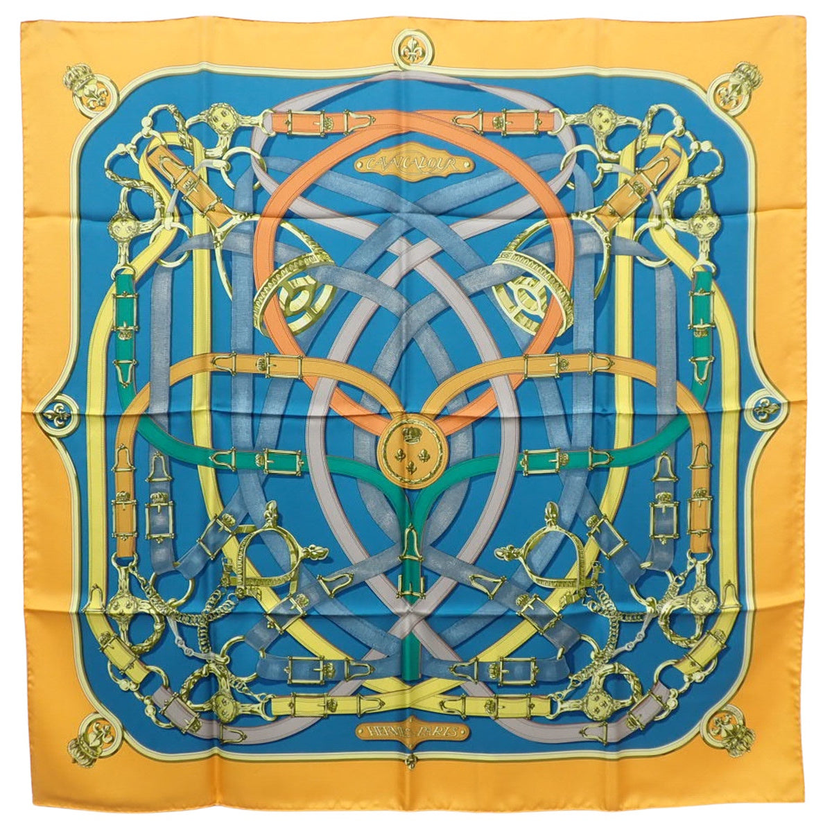 CAVALCADOUR 卡瓦尔卡多尔 90厘米方巾 真丝