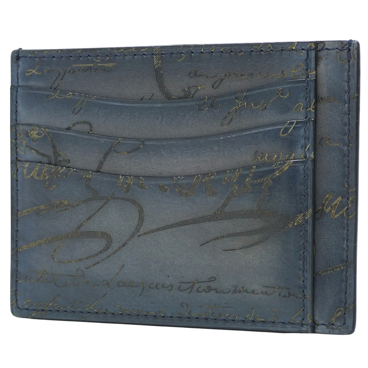 Calligraphy Bamboo Tetris Card Holder, Scriptor Leather