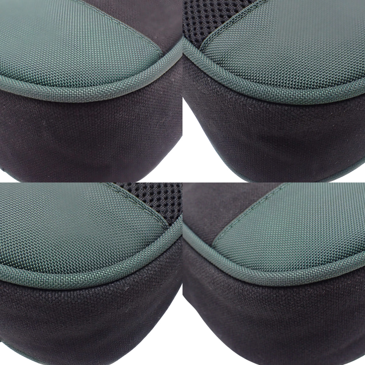 スポーツライン ココマーク ミニショルダーバッグ キャンバス ブラック グリーン A23300