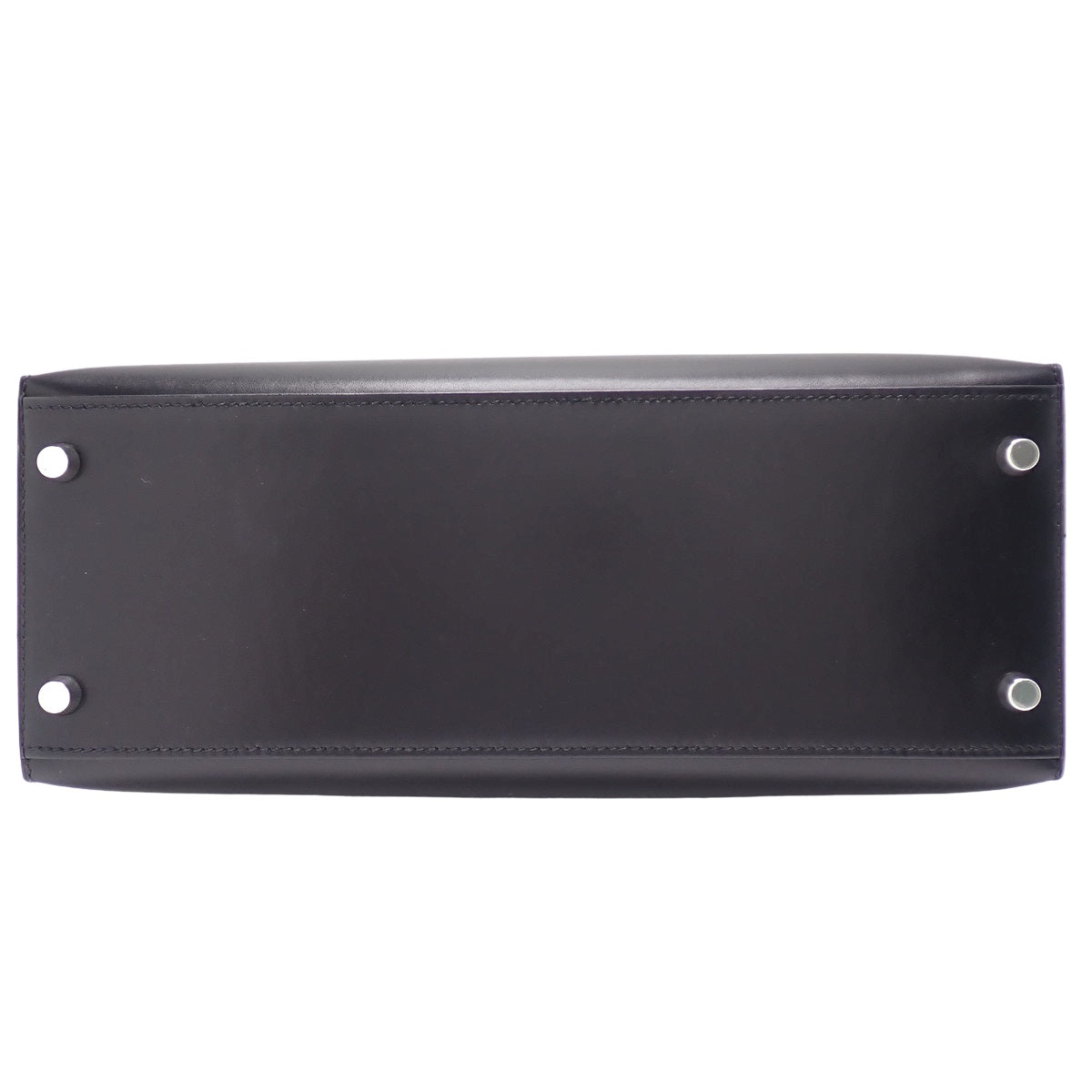 凯莉28(外缝)Box Calf皮革 钯金配件 黑色 银色配件 □L刻印