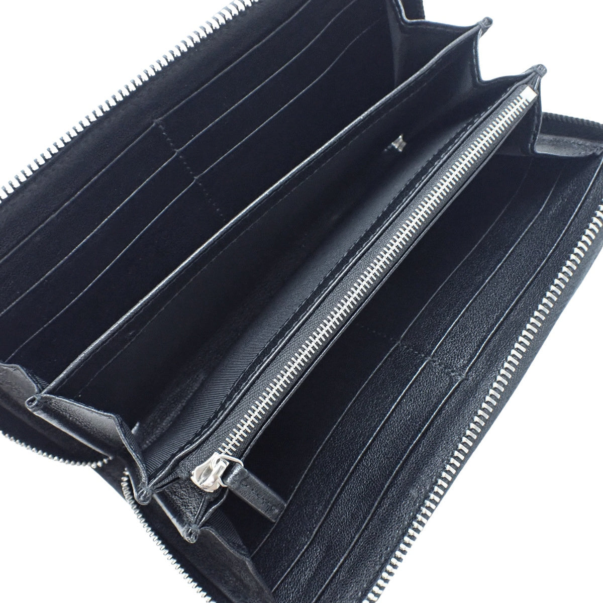 グッチ ブロンディ ジップアラウンド ウォレット レザー ブラック 760312