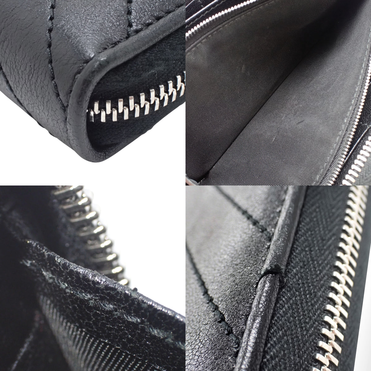 Gucci Blondie黑色皮革拉链钱包 760312